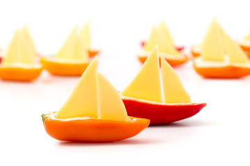Segelboot-Snacks