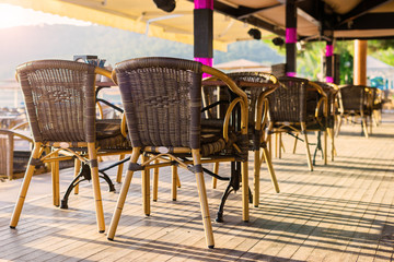 Veranda with chairs
