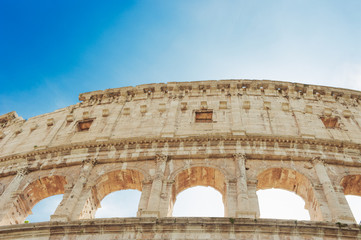 Obraz na płótnie Canvas Colosseum, or Coliseum in the centre of the city of Rome, Italy.