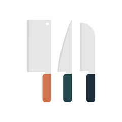 Knife set cooking utensils graphic