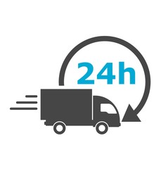 Delivery service vector illustration, Delivery truck icon