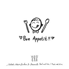 음식점 포스터 / 손으로 그린 식당 그림