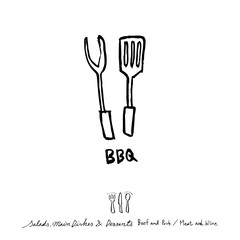 음식점 포스터 / 손으로 그린 식당 그림