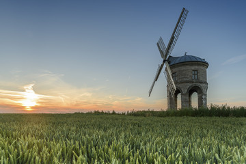 Chesterton Windmill near Leamington Spa, Warwickshire, England, at sunset on a summers evening