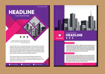 cover Brochure layout annual report poster flyer in A4 with geometric shape