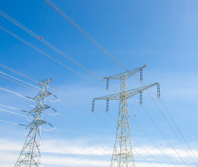 Lap line against sky background