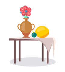 Cute Abstract Exhibition, Colorful Vector Banner