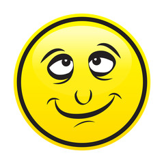 Fototapeta premium Yellow smile face