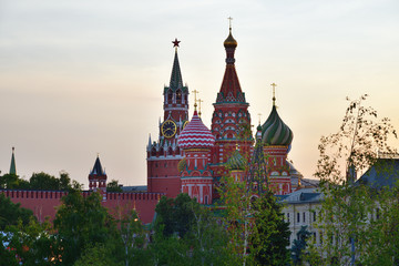 Fototapeta premium Moscow skyline, Russia