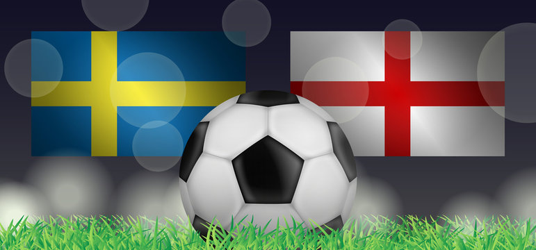 Fußball 2018 - Viertelfinale (Schweden vs England)