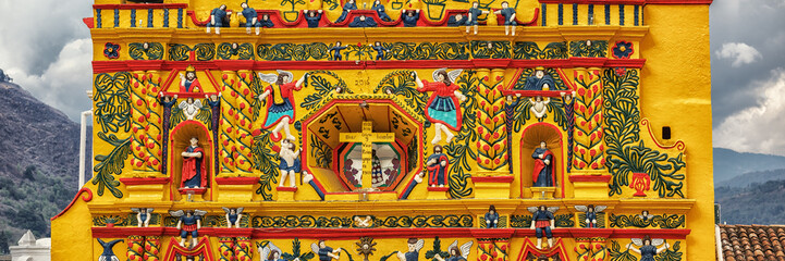 San Andrés Xecul, Catholic Church, Guatemala