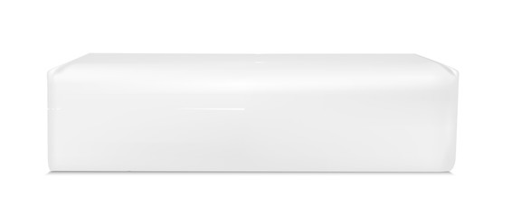 White packaging for food and chewing gum