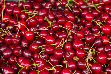 cherry berries background counter