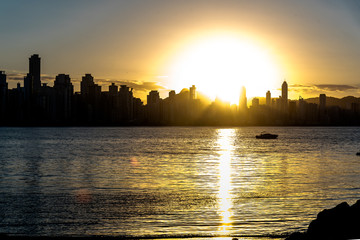 Fototapeta premium Sunset in Balneário Camboriu