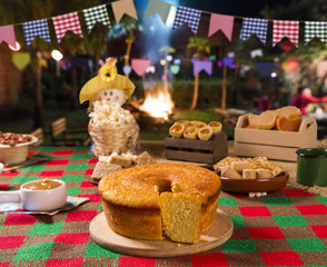 Table of brazilian festa junina