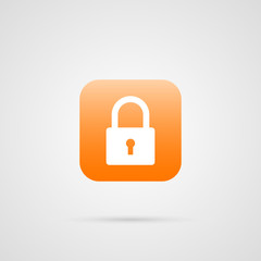 Security symbol. Lock Icon app