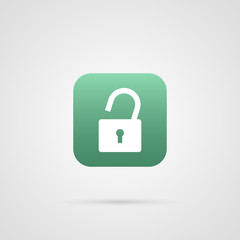 Security symbol. Lock Icon app
