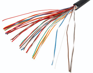 Obraz na płótnie Canvas Multicolored cable