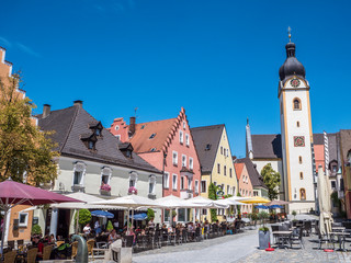 Marktplatz in Schwandorf in der Oberpfalz