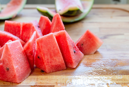 Close Up Of Sliced Watermelon 6