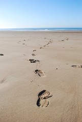empreinte sur le sable 