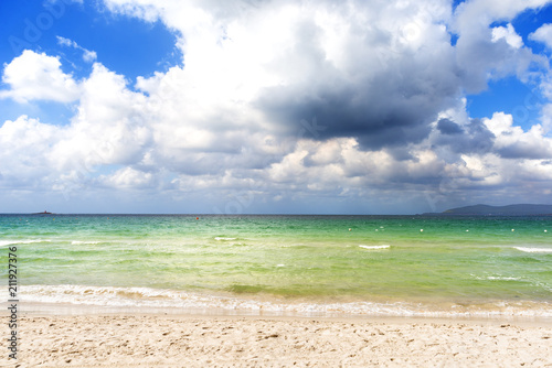 Spiaggia Ad Alghero Sardegna Italia Stock Photo And