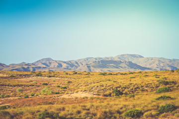 Panoramic view on the mountain, Almeria, Andalusia