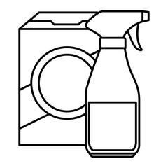 laundry and housekeeping products vector illustration design