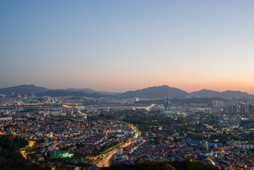 남산에서의 야경