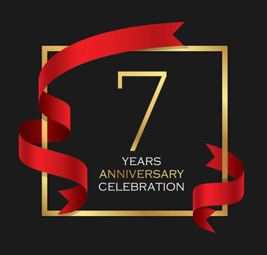 7th years anniversary celebration background