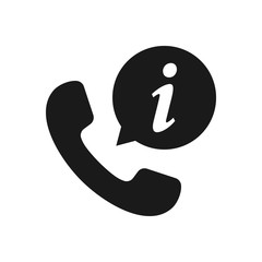 call information icon. app vector