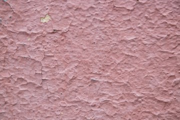 Old wall texture Pastel color pink cracked , the old paint texture is chipping and cracked fall destruction concrete vintage wall for design. Abstract background. empty space for text.