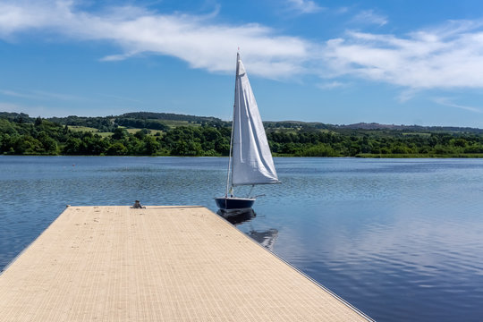 Loch Semple Pontoon and Small Sail Boat.