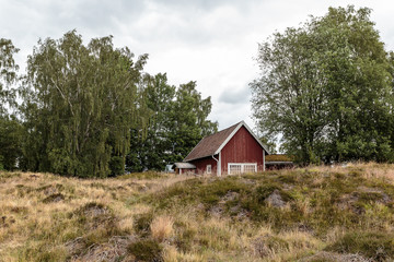 Antikes Grabfeld der Wikinger in Südschweden