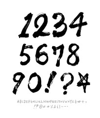 벡터 문자 / 손으로 쓴 글씨체