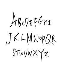 벡터 문자 / 손으로 쓴 글씨체