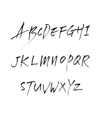 벡터 문자 / 손으로 쓴 글씨체