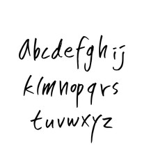 벡터 문자 / 손으로 쓴 글씨체