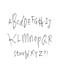 벡터 문자 / 손으로 쓴 글씨체