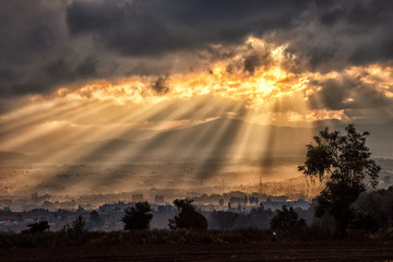 Quetzaltenango at Dawn, Guatemala