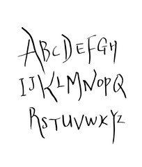 벡터 문자 / 손으로 쓴 글씨체