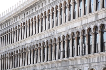 Naklejka premium The architectures and Grand Canal in Venice, Italy