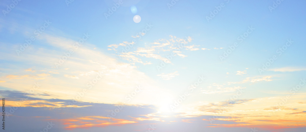 Wall mural sunset sky