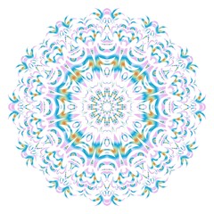 Flower mandala. Printable package decorative elements. Coloring page template. It is fantastic vector illustrations