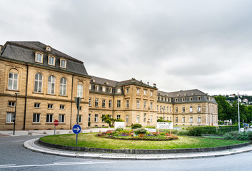 Fototapeta na wymiar STUTTGART, GERMANY - June 25, 2018: Antique building view in Old Town Stuttgart, Germany