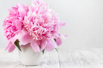 Picture with peonies
