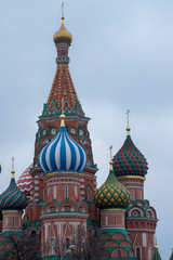 The Most popular Place in Moscow, Saint Basil  Cathedral, Russia