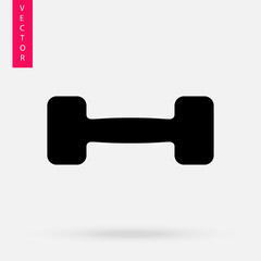Dumbbell icon, vector