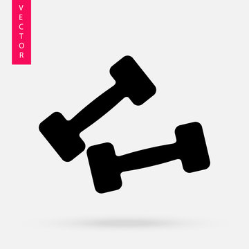 Dumbbell Icon, Vector