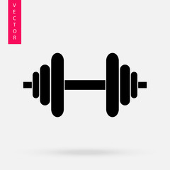 Dumbbell icon, vector